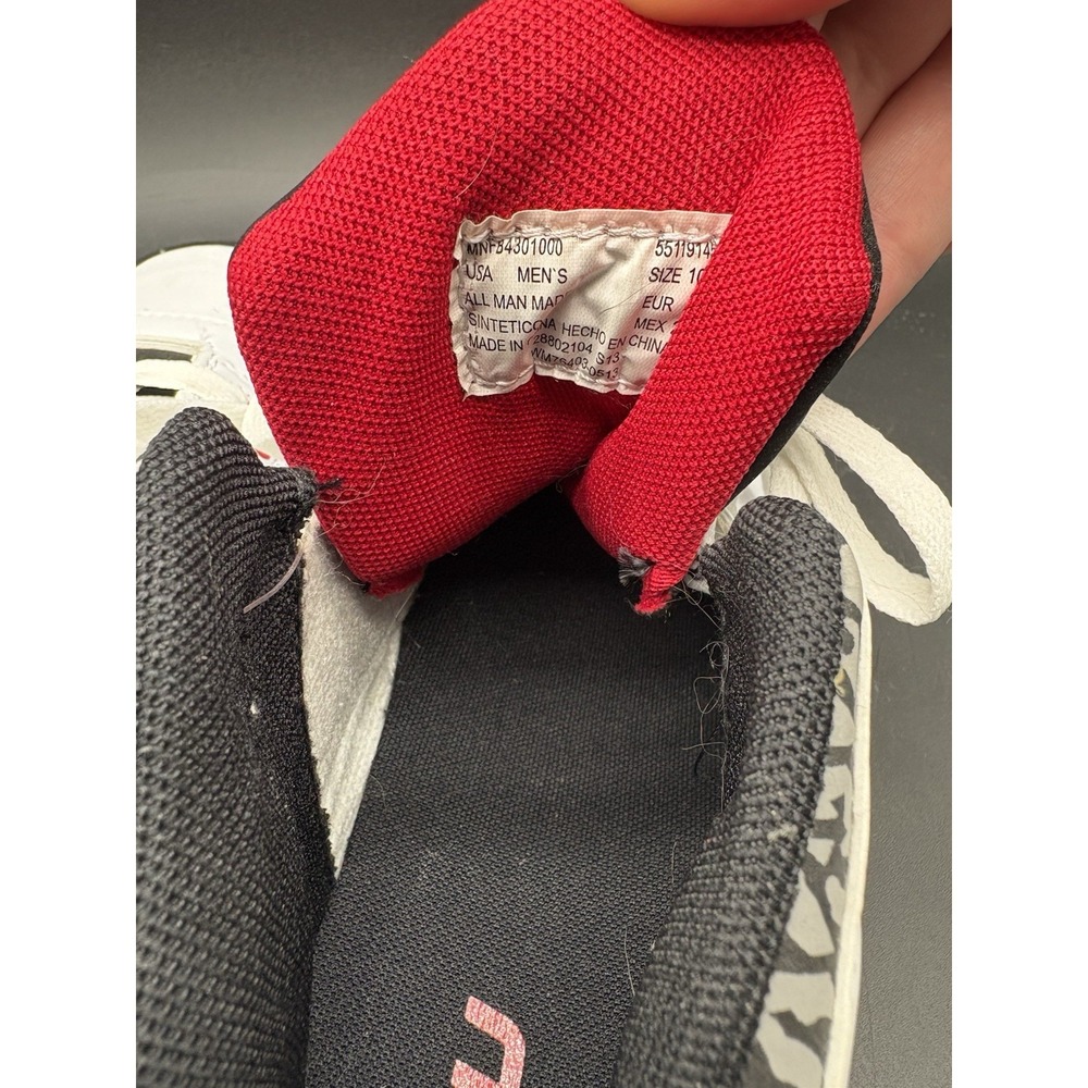 FUBU Men's White Black Red Mid Top Sneakers Sz 10.5 Vintage Y2K 90s Style NOS - Picture 15 of 16